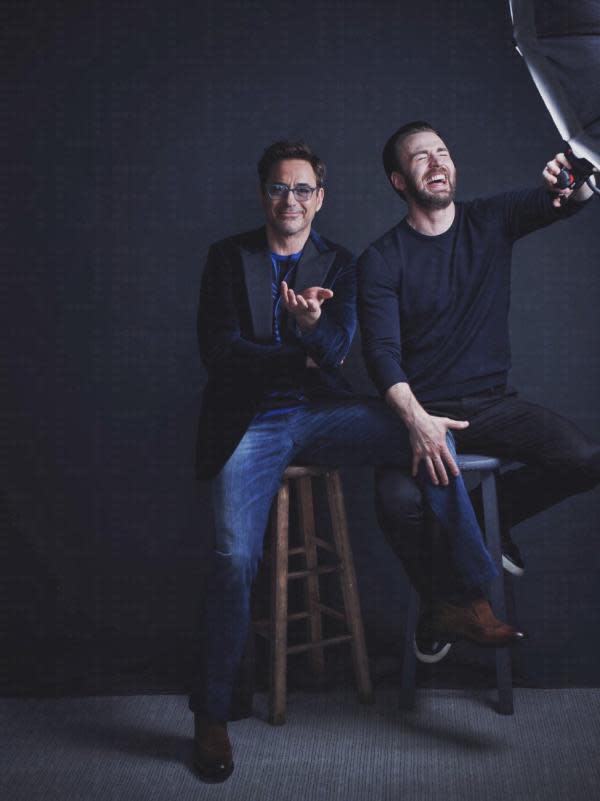 Chris Evans y Robert Downey Jr. (Imagen: People Magazine)