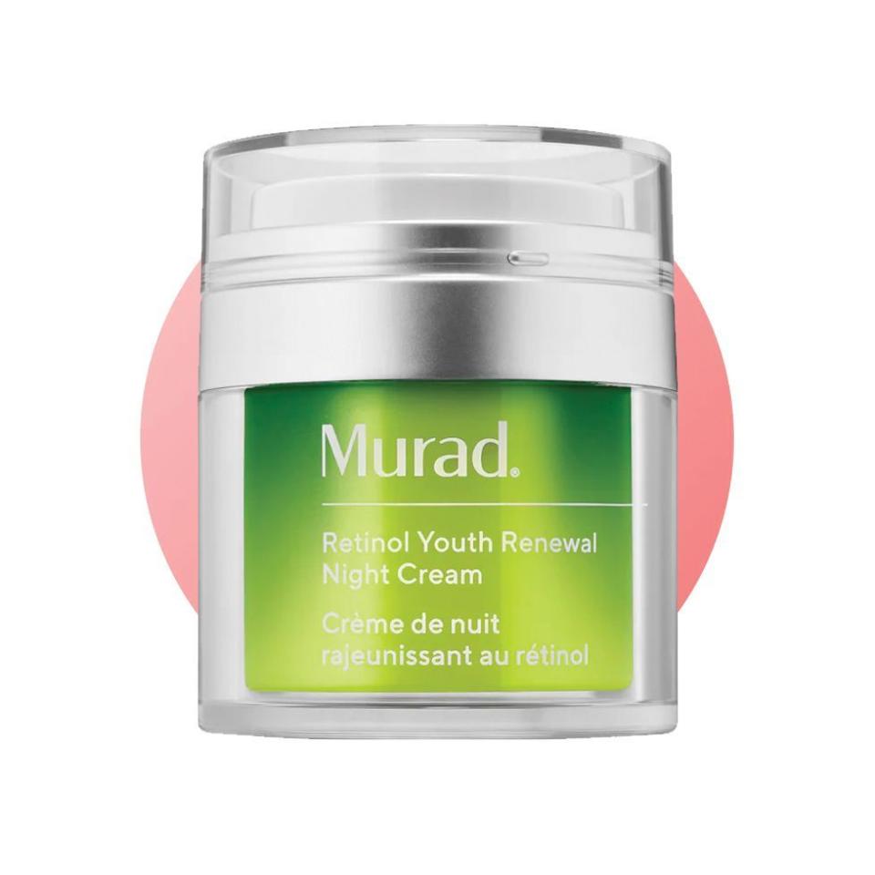 <p><a href="https://go.redirectingat.com?id=74968X1596630&url=https%3A%2F%2Fwww.sephora.com%2Fproduct%2Fmurad-retinol-youth-renewal-night-cream-P453929&sref=https%3A%2F%2F" rel="nofollow noopener" target="_blank" data-ylk="slk:Shop Now;elm:context_link;itc:0;sec:content-canvas" class="link ">Shop Now</a></p><p>Retinol Youth Renewal Night Cream</p><p>sephora.com</p><p>$88.00</p>