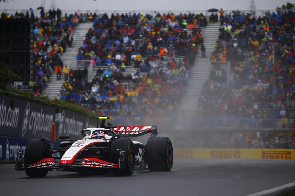 MONTREAL, QUEBEC - JUNE 17: Nico Hulkenberg of Germany driving the (27) Haas F1 VF-23 Ferrari on track during final practice ahead of the F1 Grand Prix of Canada at Circuit Gilles Villeneuve on June 17, 2023 in Montreal, Quebec. (Photo by Jared C. Tilton/Getty Images)