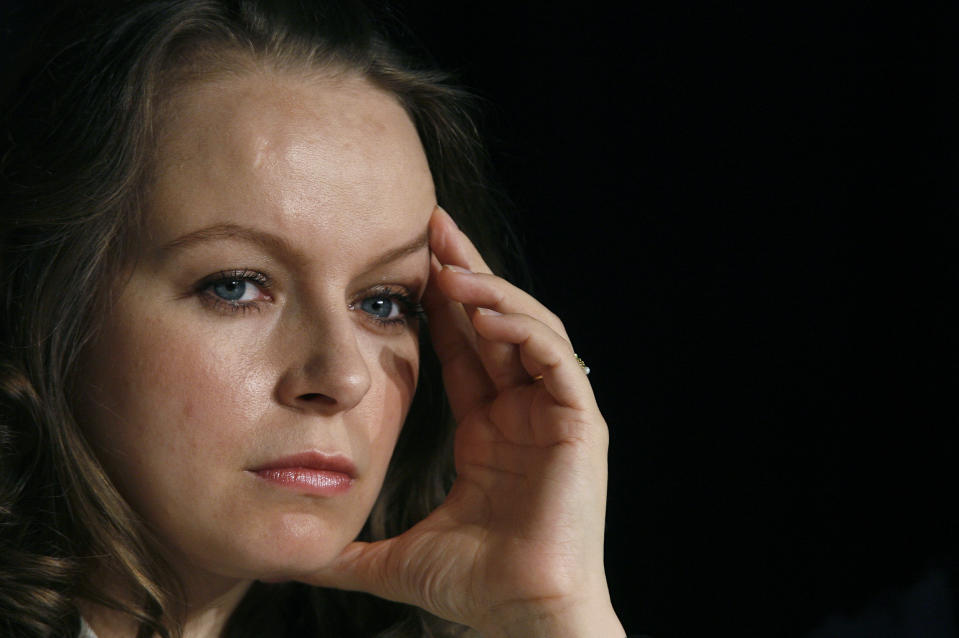 Cast member Samantha Morton attends a news conference for the film "Synecdoche, New York" by U.S. director Charlie Kaufman at the 61st Cannes Film Festival May 23, 2008. REUTERS/Christian Hartmann (FRANCE)