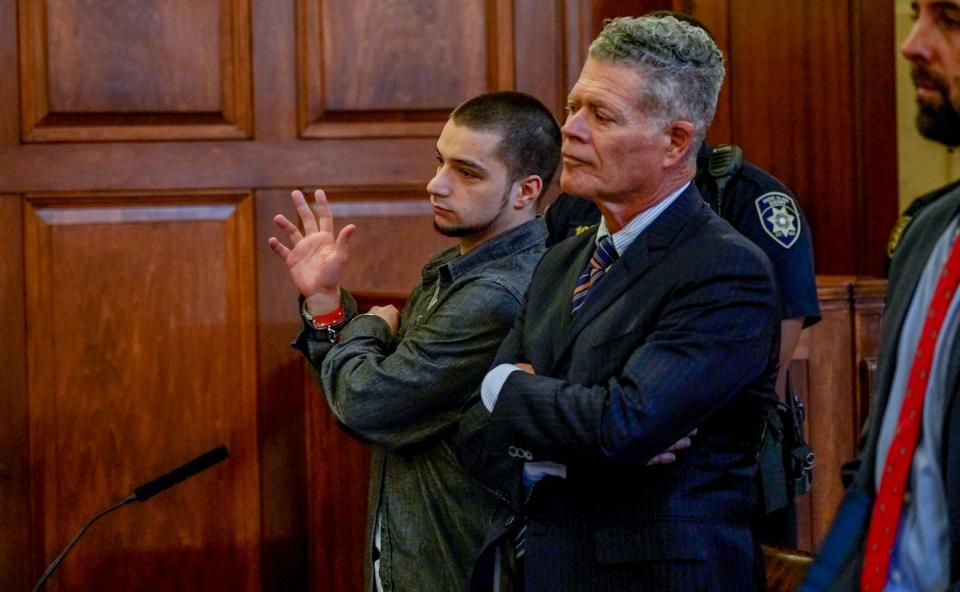 Raymond Paiva IV during sentencing.