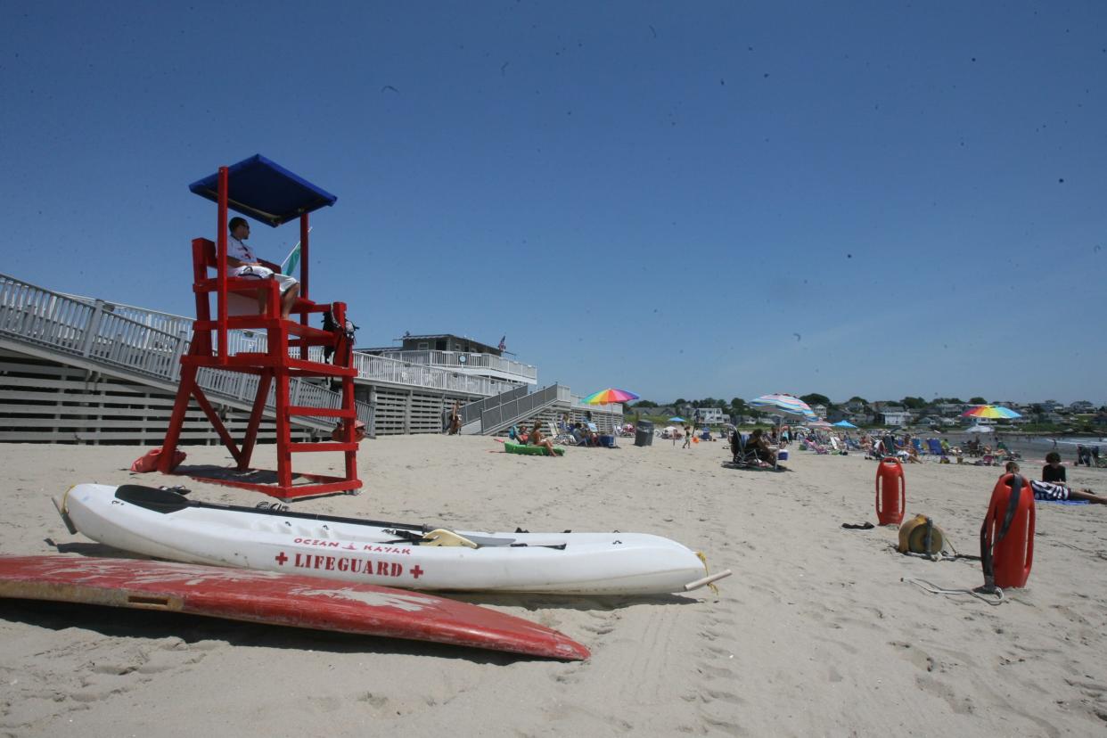 The beach at Bonnet Shores in Narragansett.