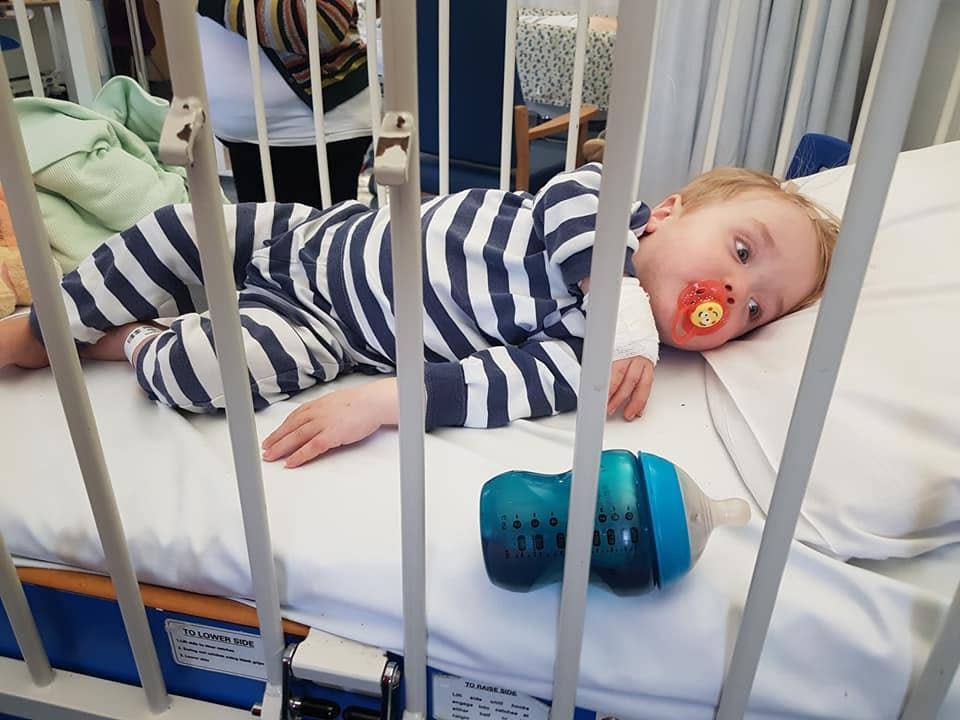 19-month-old Ronnie is the youngest stroke victim in Britain (Phil Kerman / SWNS.com)