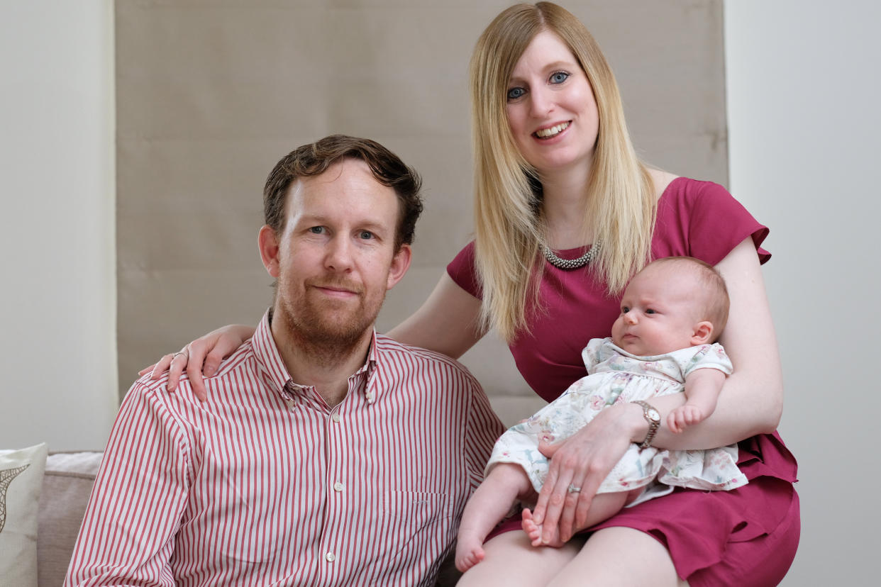 Eleanor Rowe was born with two vaginas, wombs and cervixes, but has defied the odds to become a mother [Photo: Tom Maddick/SWNS]