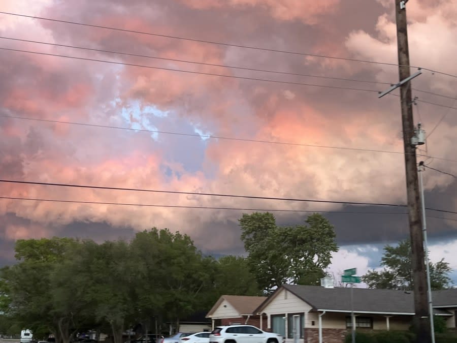 Wichita sunset on April 28, 2024 (Courtesy: Vanessa Hunter)