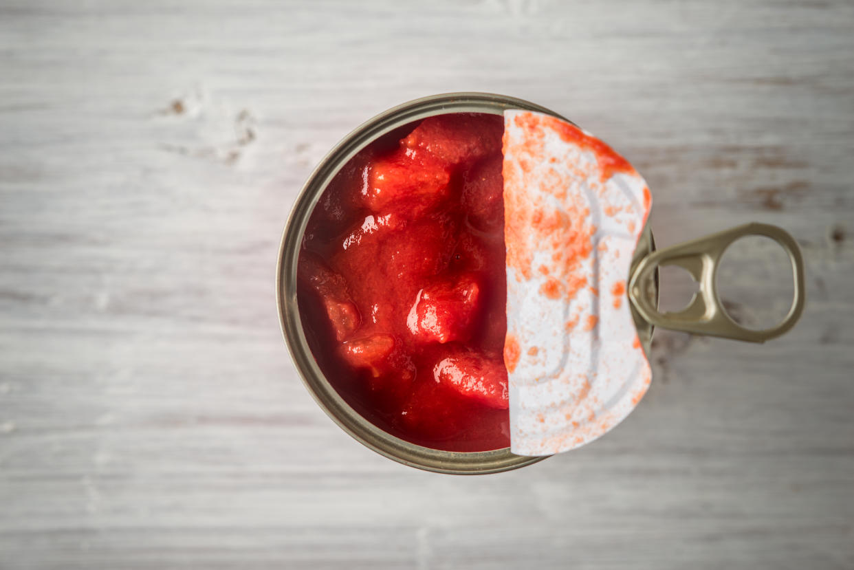 Canned tomatoes are an easy item to stockpile. These recipes are a great way to use them up. (Photo: Getty Creative)