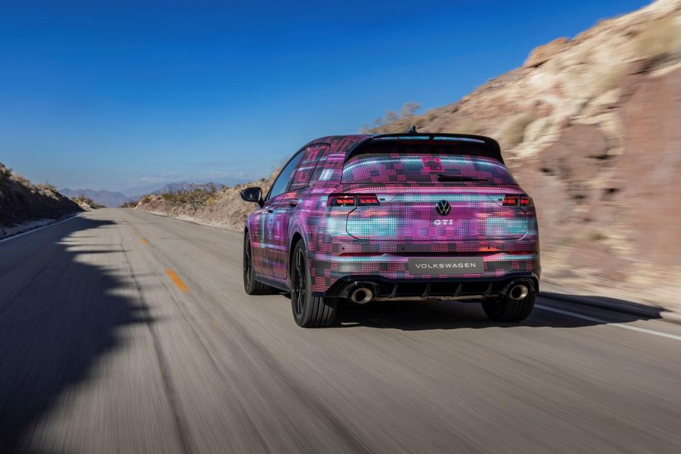 volkswagen golf gti facelift in camouflage