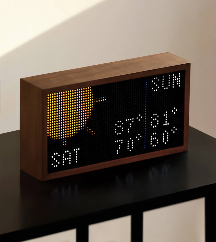 A Tidbyt digital display