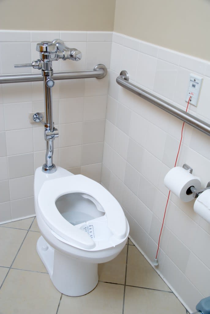 Dancer’s recommendations for hospital bathrooms include having lids for toilets that should be closed before flushing; adding windows, so fresh air can circulate; offering more education on hand washing; and retaining single-sex toilets. Rob Byron – stock.adobe.com