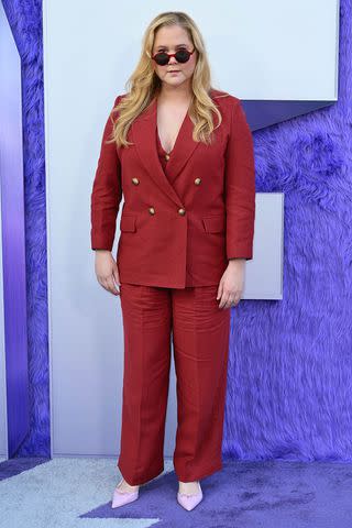 <p>ANGELA WEISS/AFP via Getty</p> Amy Schumer at the New York premiere of 'If'