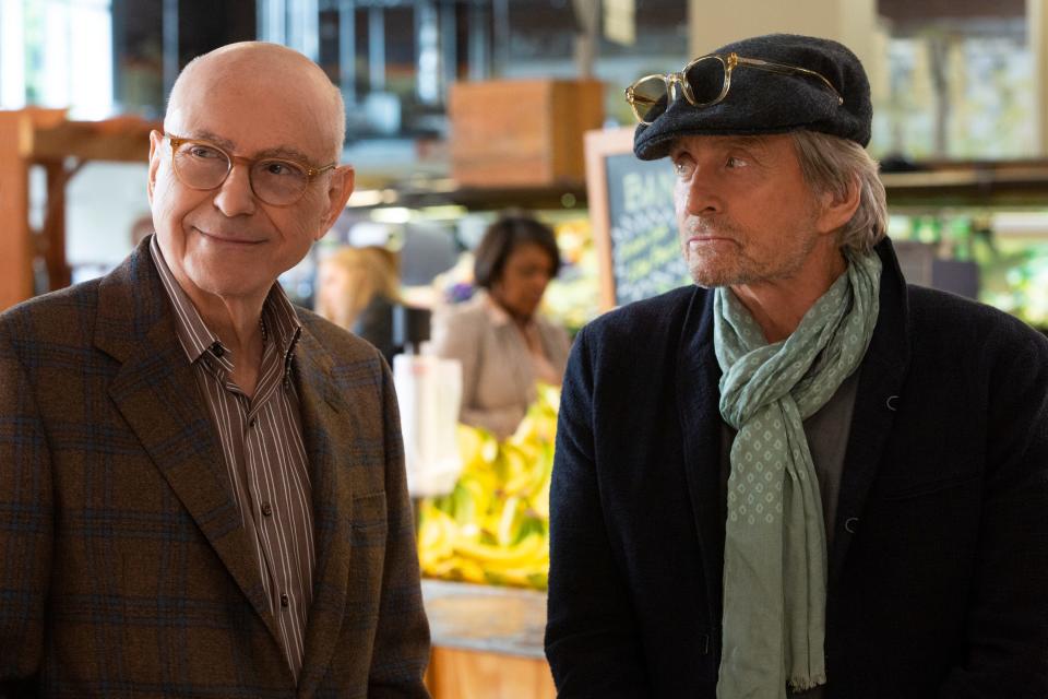 Alan Arkin, left, and Michael Douglas co-starred in "The Kominsky Method," the last TV production Arkin participated in before his death.