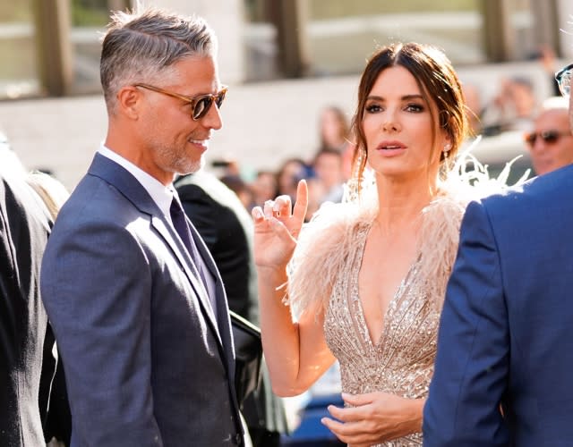 NEW YORK, NY – JUNE 05: Sandra Bullock and Bryan Randall are seen at ‘Oceans 8’ World Premiere on June 5, 2018 in New York City. <em>Photo by Jackson Lee/GC Images.</em>