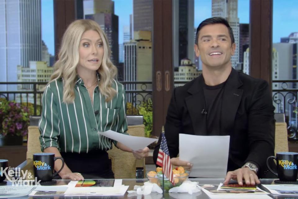 Kelly Ripa and Mark Consuelos on 'Live With Kelly and Mark'