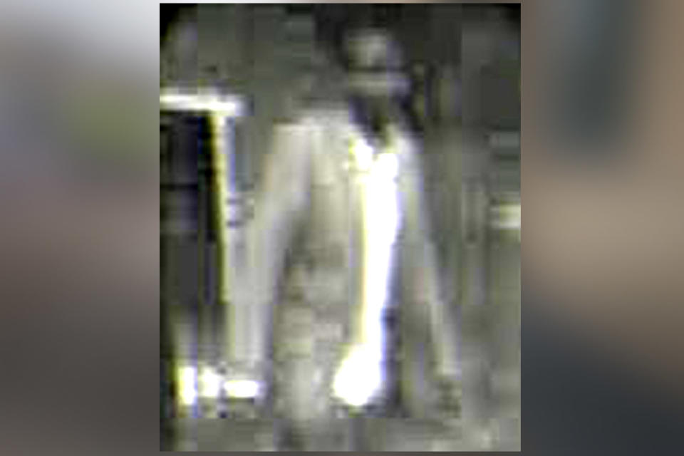 Appeal: Police have released a grainy image of a man they want to trace: Metropolitan Police