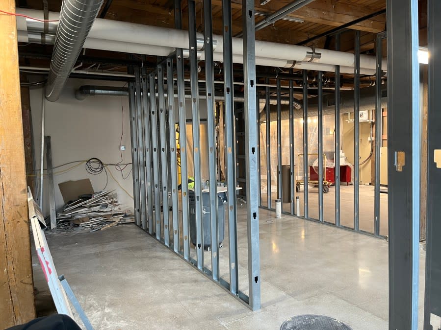 Construction is underway on House Rules Board Game Lounge expansion in Grand Rapids. (April 2, 2024)