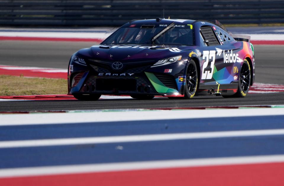 NASCAR Cup Series driver Bubba Wallace puts his car through its paces Saturday in qualifying for the EchoPark Automotive Texas Grand Prix at Circuit of the Americas. Officials told the American-Statesman that the race will return to the track in 2023.