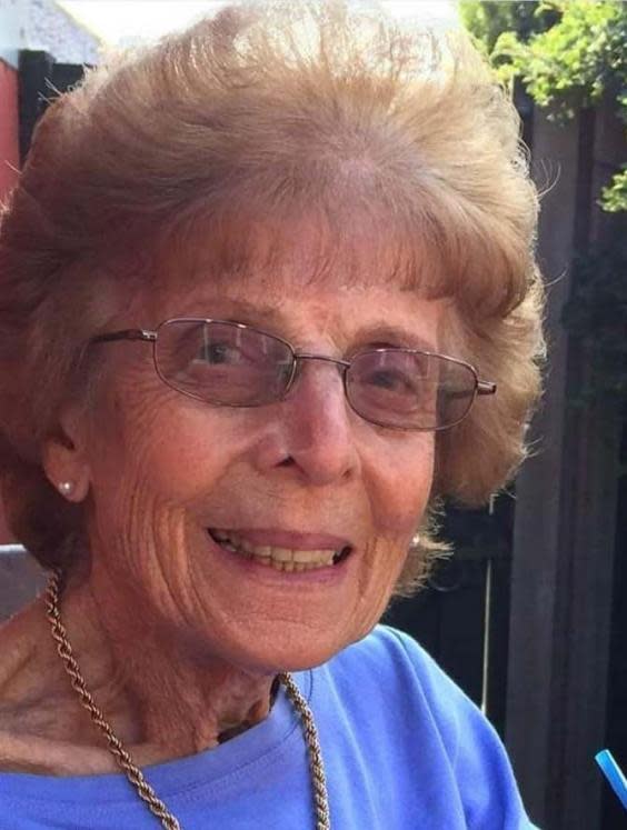 Undated family handout photo of retired nurse Joy, 94, who is back at her residential home in Beccles, Suffolk after being treated at hospital for coronavirus (Toby Basil/PA Wire)