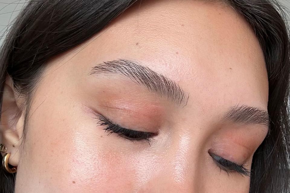 close up of the got2b gel for soap brows