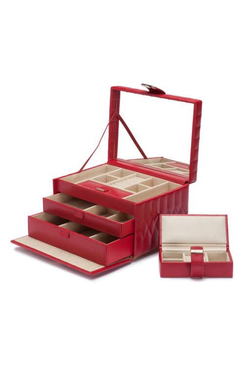 'Caroline' Jewelry Case in Red