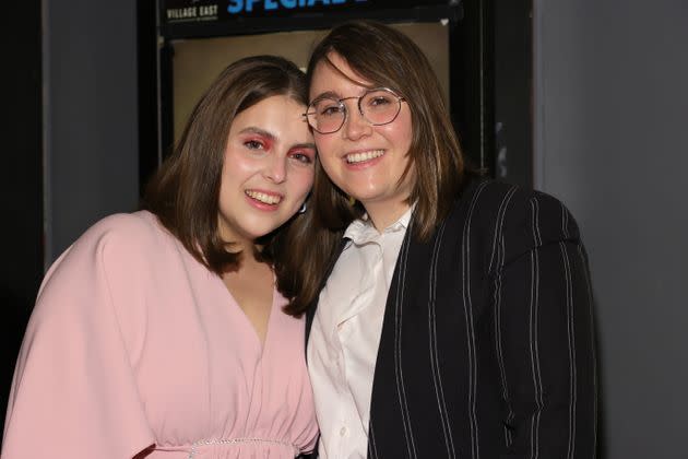 Beanie Feldstein (left) and Bonnie-Chance Roberts were married May 20 in Port Jervis, New York. 