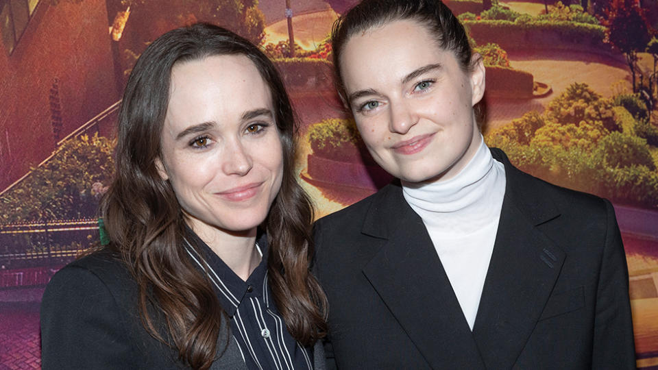 Elliot Page and Emma Portner on the red carpet