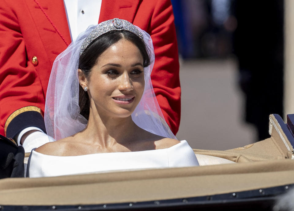 Die Royal Wedding – und insbesondere die Braut – musste für eine misslungene Werbeaktion herhalten (Bild: AP Photo)