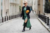 <p>Thought slip dresses were only reserved for summer? Think again. Make your wardrobe staples go further, by styling for the season - we suggest teaming your usual summer go-to with a warm blazer and knee-high boots to keep warm as demonstrated here. </p>