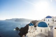 <p>Ah, Santorini, how could we leave you off the list? This ancient isle in the Cyclades is known for its whitewashed, hilltop villages seated above azure waters. Created after a volcanic eruption, its beaches also feature multi-colored lava pebbles and cliffs. </p><p><a href="https://mystique.gr/" rel="nofollow noopener" target="_blank" data-ylk="slk:Mystique Hotel;elm:context_link;itc:0;sec:content-canvas" class="link ">Mystique Hotel </a>offers the quintessential, luxury experience in Santorini you're jonesing for with dreamy accommodations, a fantastic wellness program, and unique experiences that connect visitors to Santorini's lovely culture, cuisine, and craftsmanship.</p>