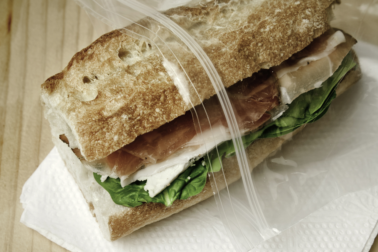 sandwich in freezer bag