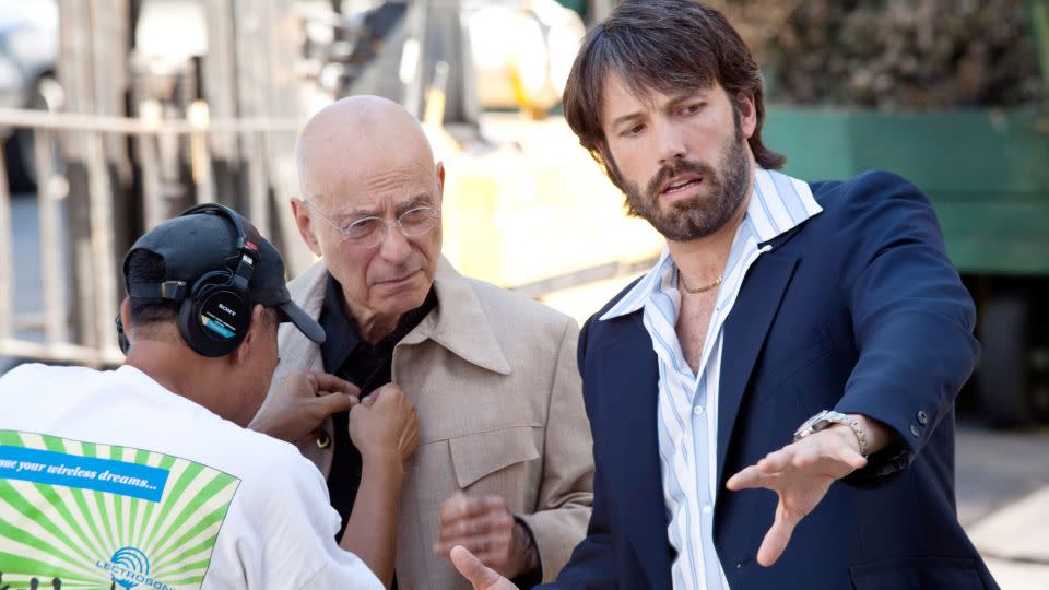 Alan Arkin and director Ben Affleck on set for "Argo" in 2012.  - Claire Folger/Warner Bros. Pictures/Everett Collection