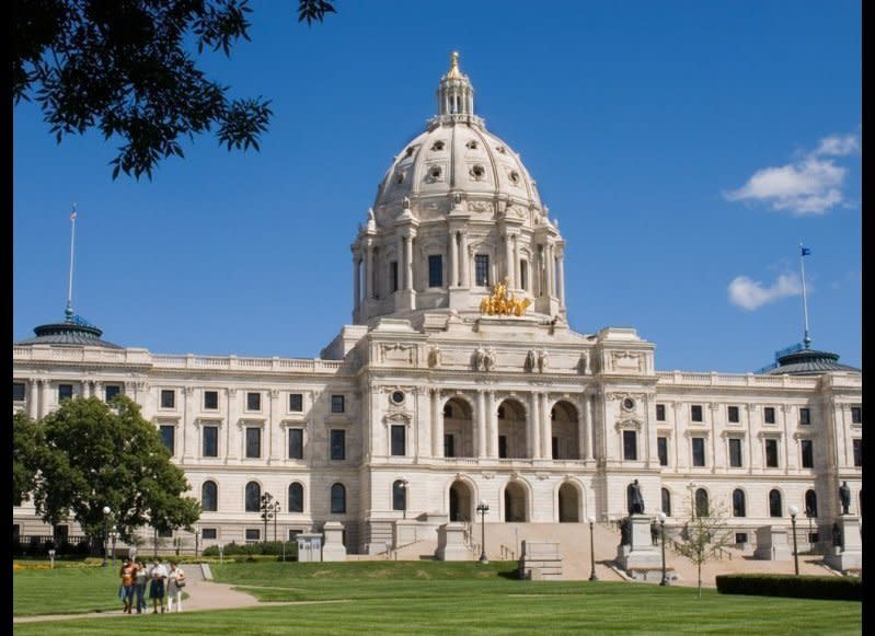 <strong>MINNESOTA STATE CAPITOL</strong>  St. Paul, Minnesota    <strong>Year completed: </strong>1905  <strong>Architectural style:</strong> Beaux-Arts  <strong>FYI:</strong> Famed architect (and Minnesotan) Cass Gilbert designed the capitol—before he blueprinted the United States Supreme Court building.  <strong>Visit:</strong> Hourly guided tours are available Monday through Friday, 8:30 a.m. to 5 p.m.; Saturday, 10 a.m. to 3 pm; and Sunday, 1 p.m. to 4 p.m.