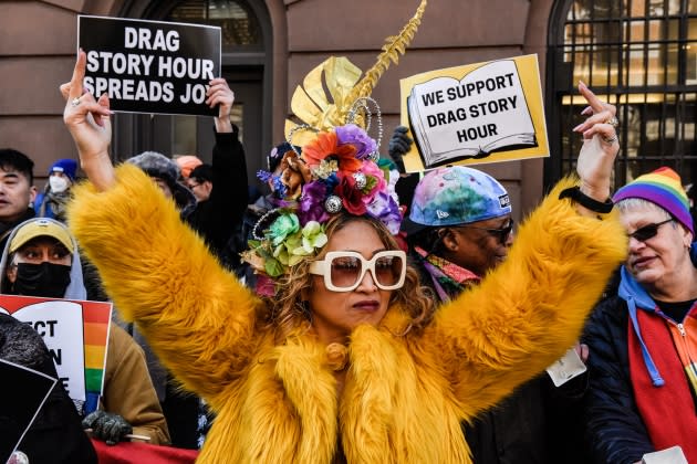 pride-security.jpg Elected Leaders Attend A Drag Story Hour Read-A-Thon Held In New York City - Credit: Stephanie Keith/Getty Images