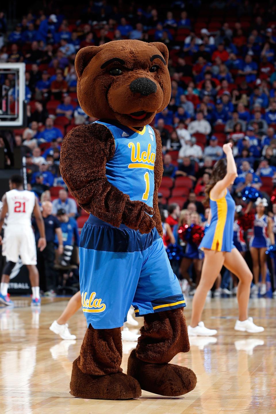 The UCLA Bruins mascot