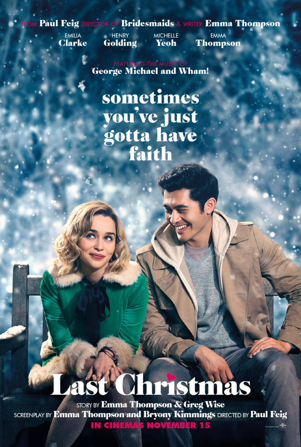 Last Christmas main UK poster (Universal)