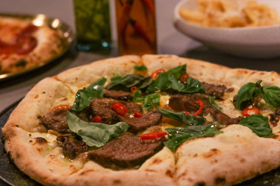 Tipo Pizzeria e Trattoria's rib rack pizza