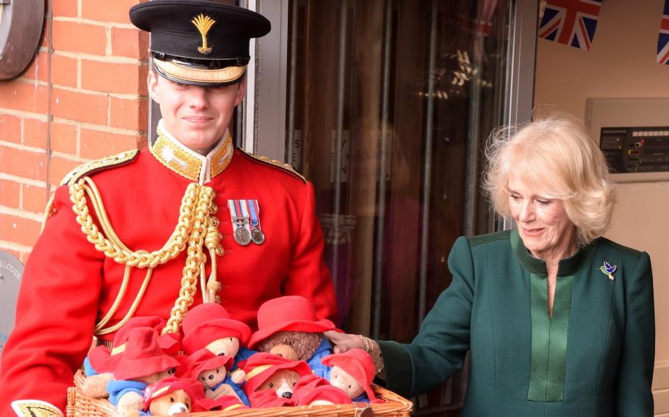 Camilla with basket of Paddington bears - Eamonn M. McCormack/Getty Images