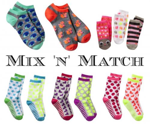 Fun Socks to Mix and Match