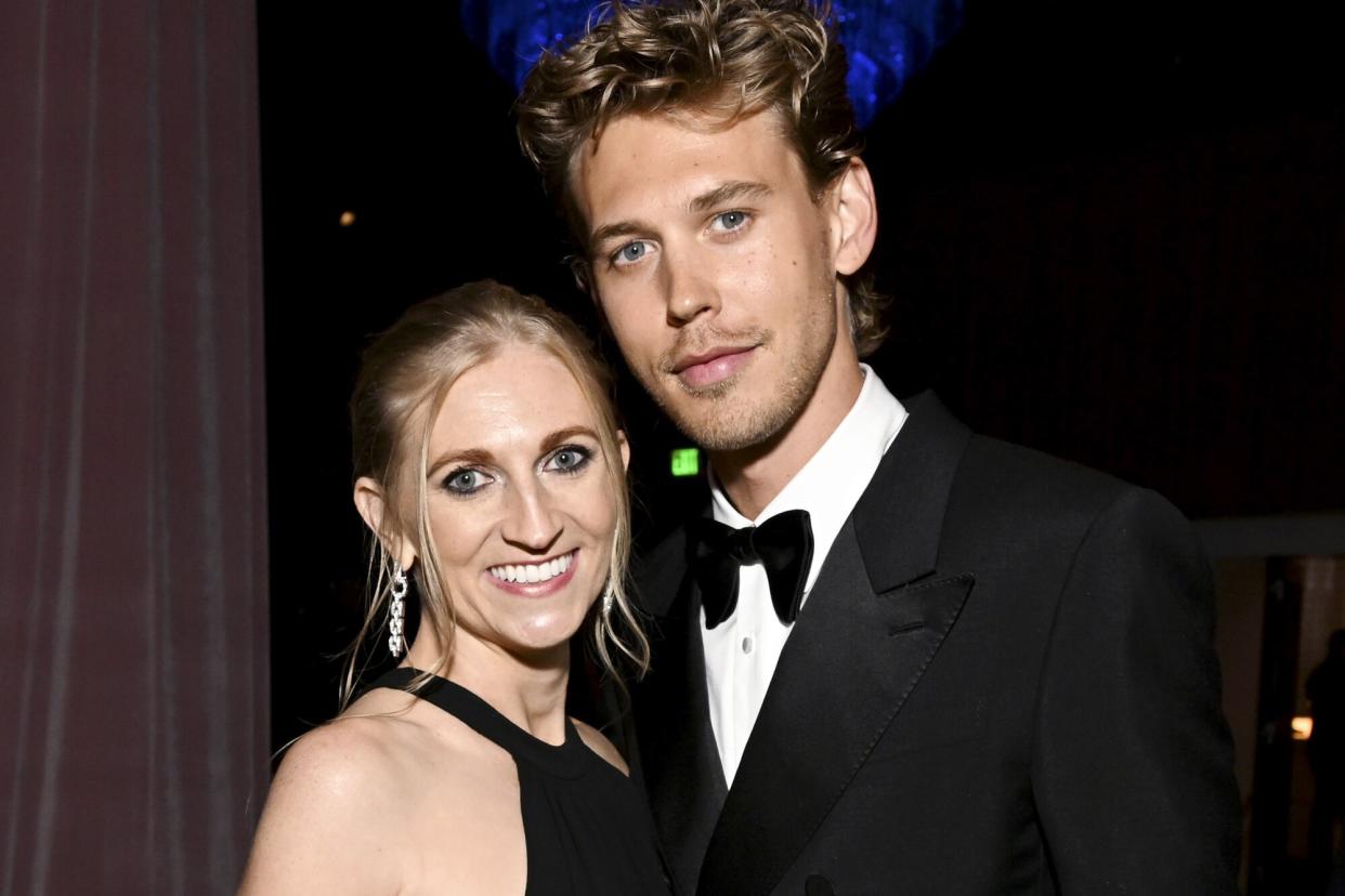 Ashley Butler and Austin Butler celebrate the 80th Annual Golden Globe Awards with Moët And Chandon at The Beverly Hilton on January 10, 2023 in Beverly Hills, California.