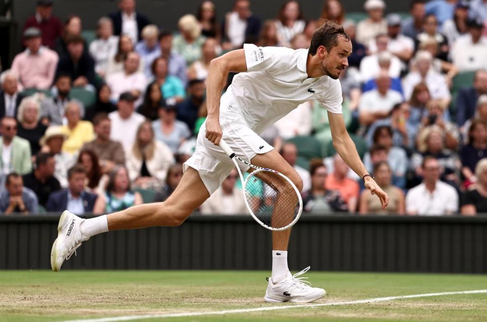 Daniil Medvedev fue implacable en la cancha central (Getty Images)