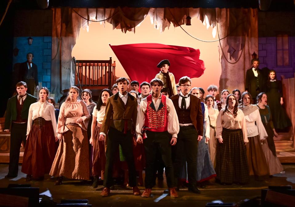 The production of "Les Miserables" at St. Joseph Regional High School in Montvale, New Jersey, is nominated for the most 2024 Metro Awards, 13, including outstanding overall production, to be handed out June 10 at Purchase College PAC.