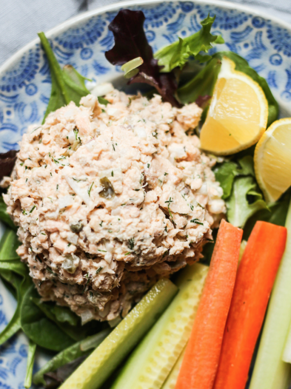 <p>The Defined Dish</p><p>A simply delicious easy salmon and dill salad that is perfect for grab-and-go lunches and takes about five minutes to make.</p><p><strong>Get the recipe: <a href="https://thedefineddish.com/easy-salmon-and-dill-salad/" rel="nofollow noopener" target="_blank" data-ylk="slk:Easy Salmon and Dill Salad;elm:context_link;itc:0;sec:content-canvas" class="link ">Easy Salmon and Dill Salad</a></strong></p>