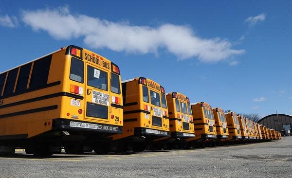 Framingham school officials are hoping that their new school bus contractor can accommodate as close to the 77 buses required as possible.