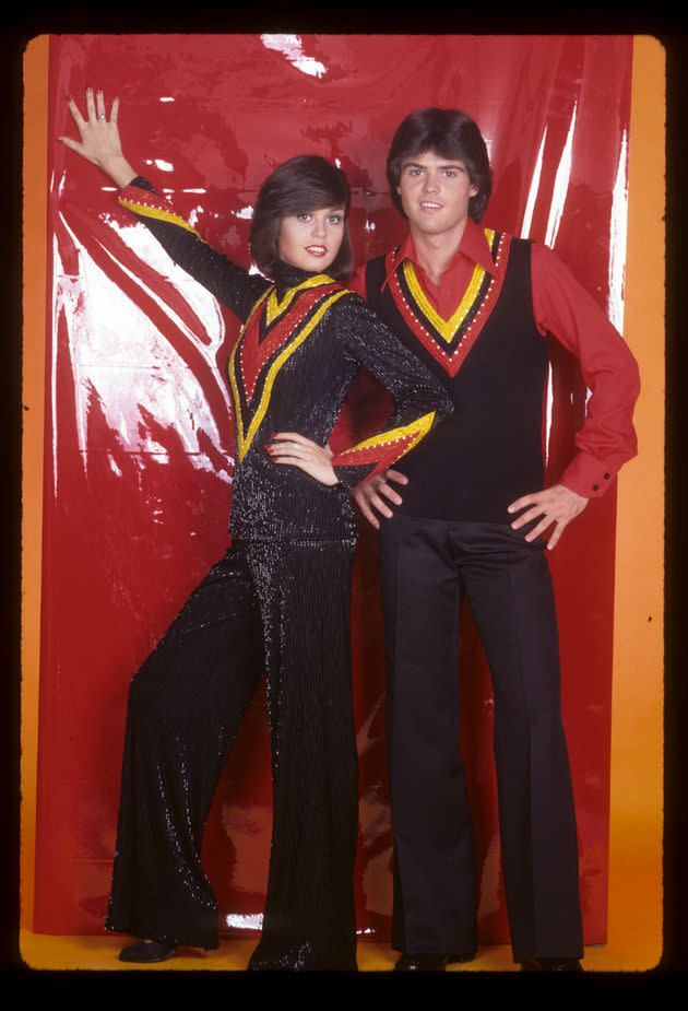 Marie Osmond with her brother Donny in an ABC promo photo for “Donny & Marie” in 1977.