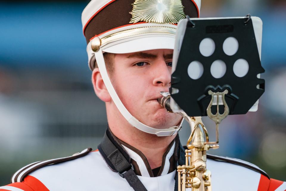 Claymont High School's Alex Douglas is one of three marching band members traveling to New York City this year to play in the Macy's Thanksgiving Day Parade. The others are Dawson Cox and Naomi Hallman.