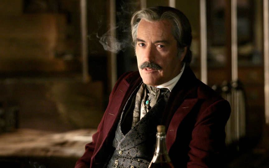 Powers Boothe as saloon owner Cy Tolliver in 'Deadwood'