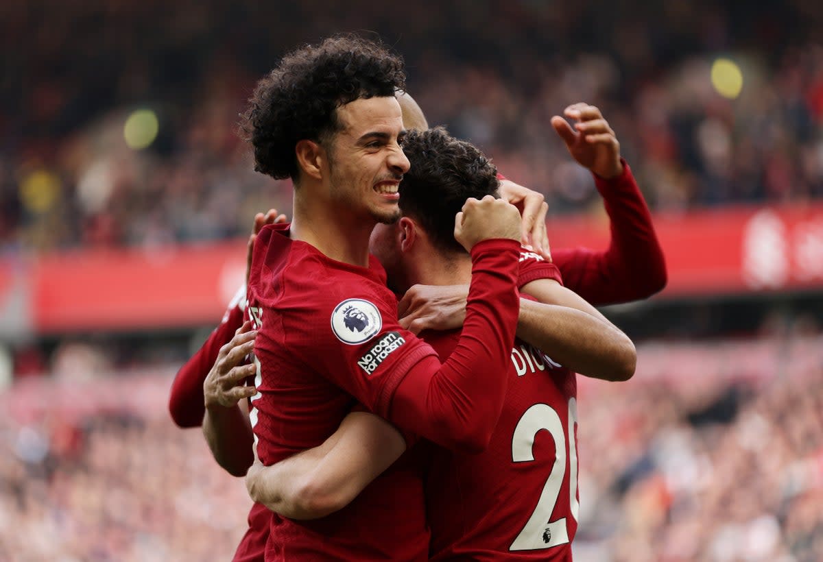 Curtis Jones is enjoying a run in the Liverpool team (Getty)