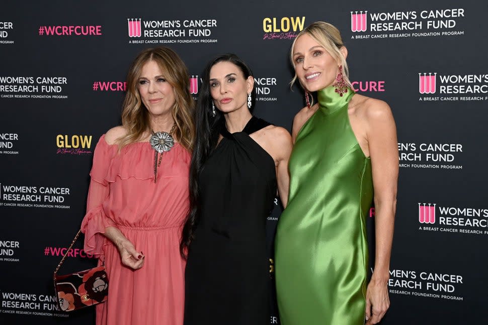 Rita Wilson, Demi Moore and Jamie Tisch attend 