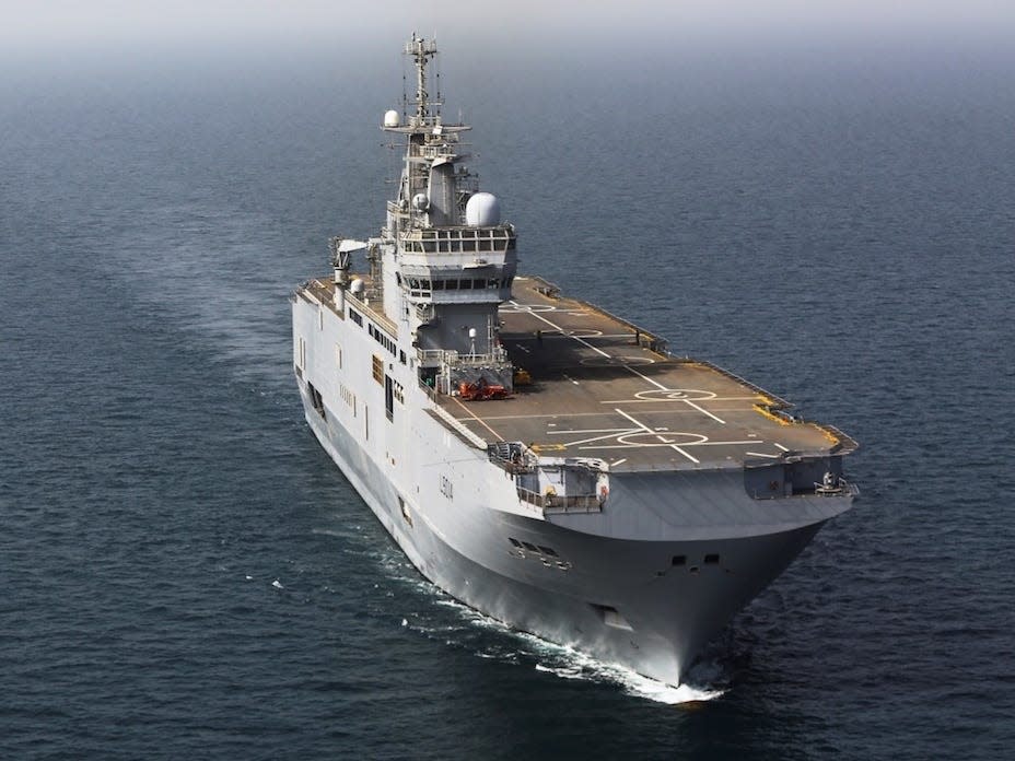 French amphibious assault ship LHD Tonnerre (L9014)