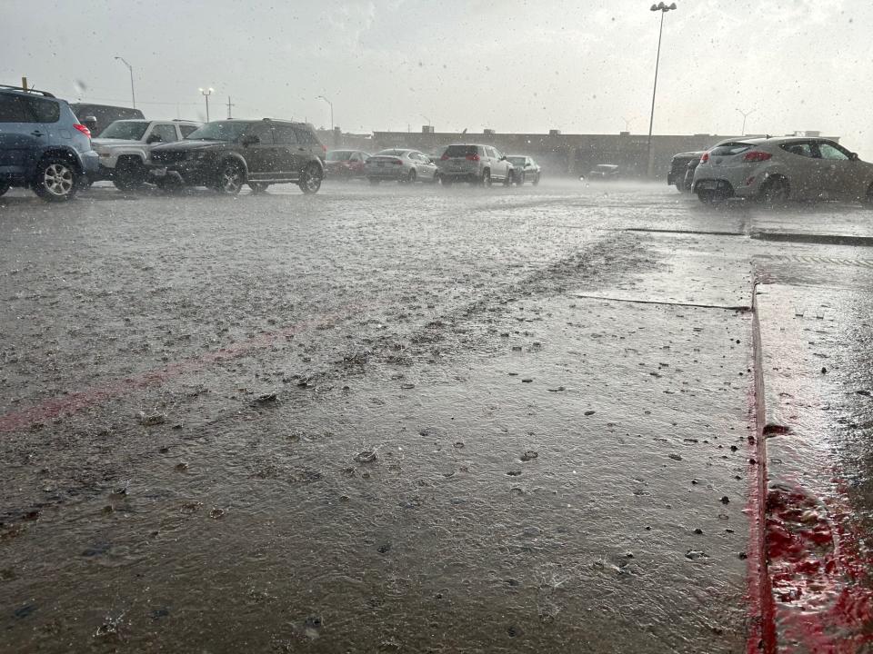 A line of severe thunderstorms moved through Lubbock and the South Plains early evening on Wednesday, May 1, bringing heavy rain, strong winds and causing power outages.