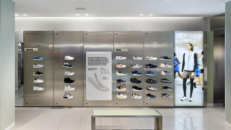 On’s new shop-in-shop at the Nordstrom NYC Men’s store.